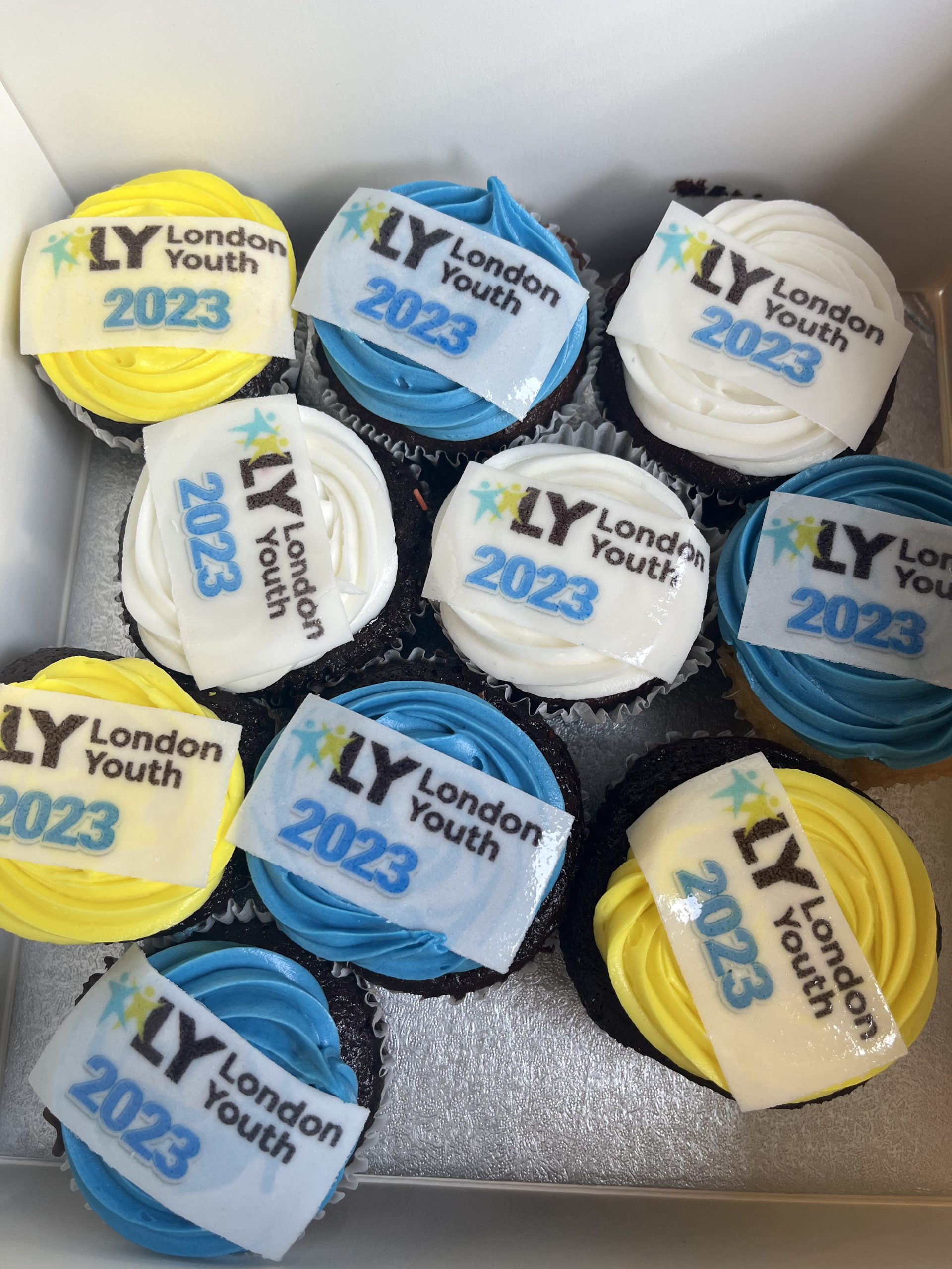 London Youth Logo Cupcakes - Stacy's Kitchen